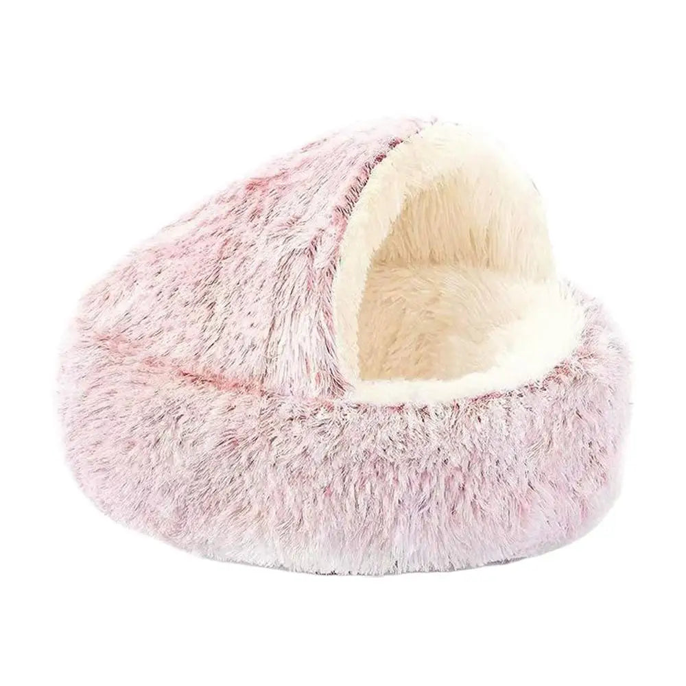 Winter Plush Pet Cat Bed Round Cat Cushion Cat House Warm Cats Basket Pet Sleep Bag Kitten Nest Kennel for Small Dog Cats